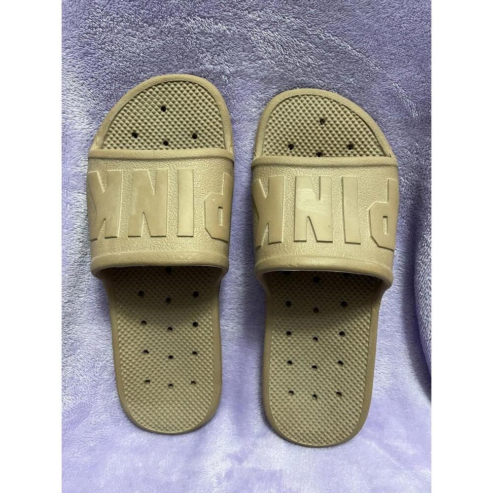 VS Pink Tan Campus Slides
